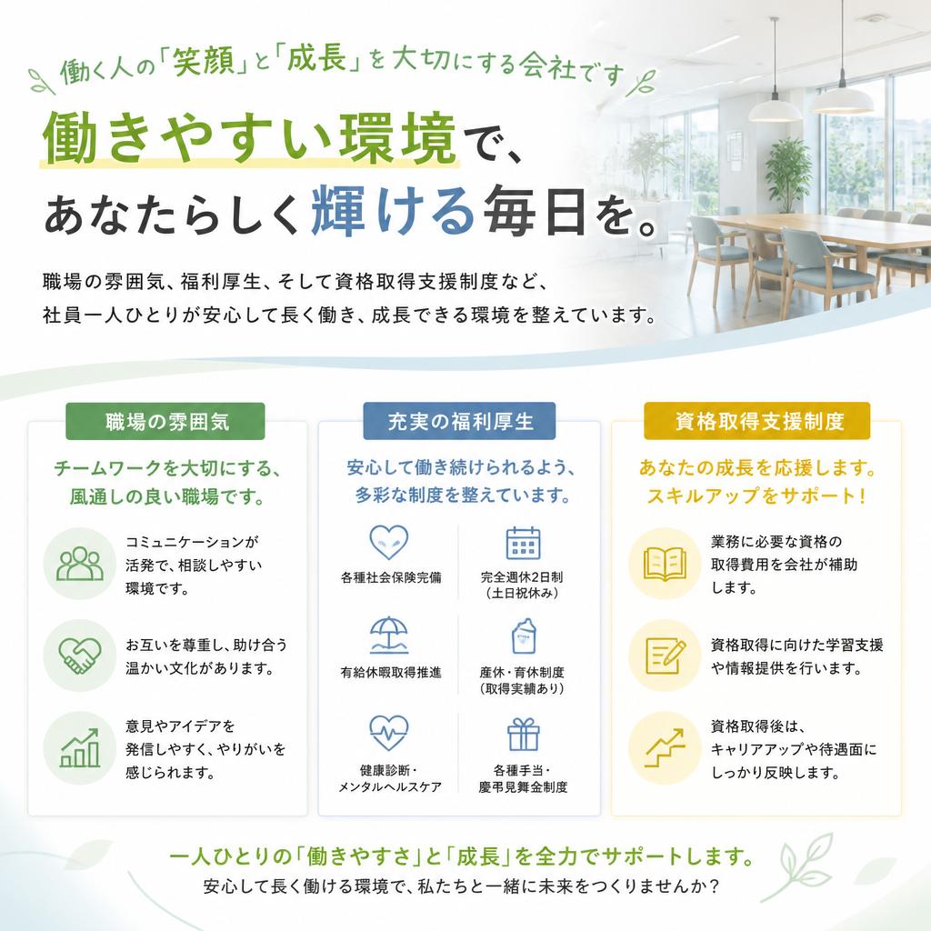 働く環境と待遇
