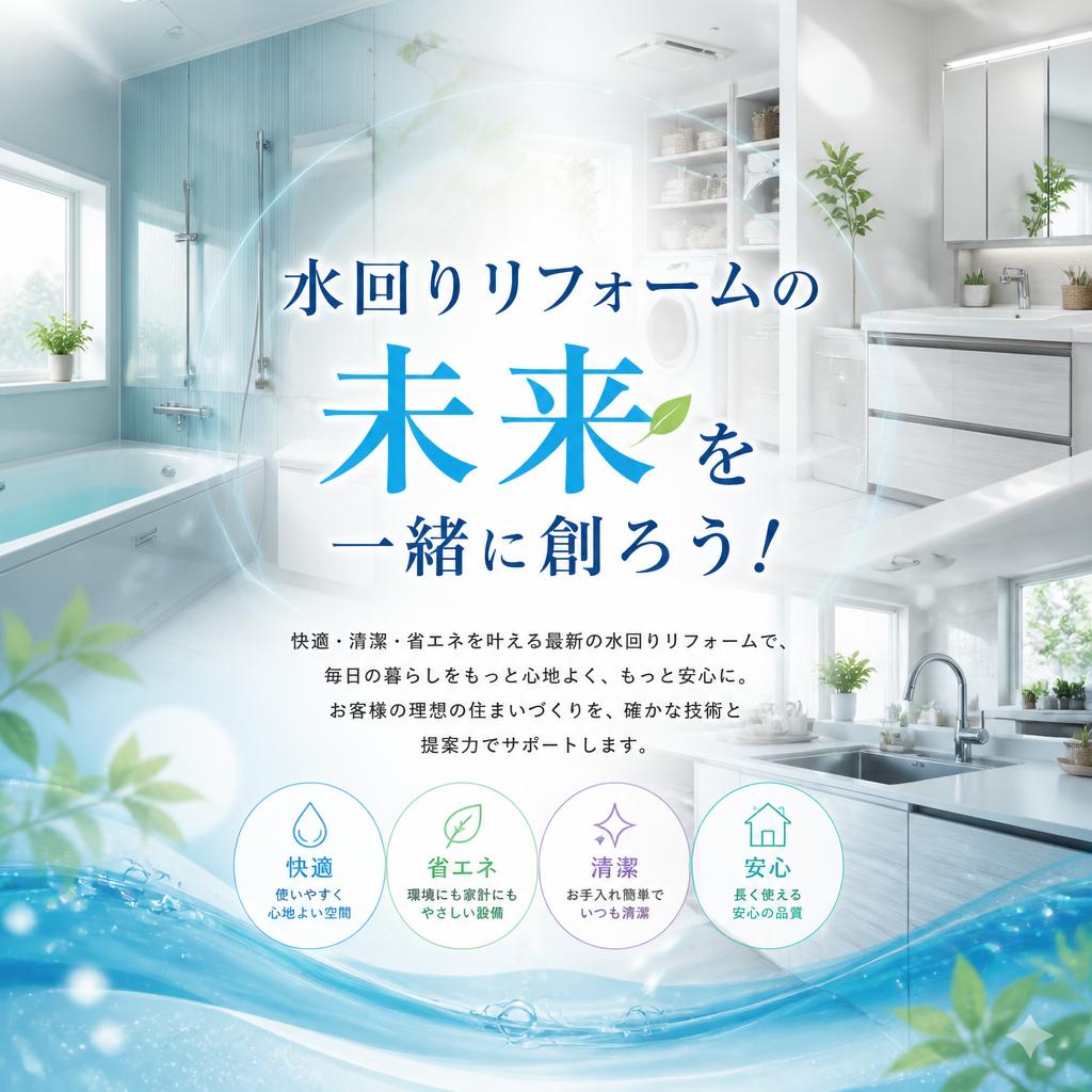 水回りリフォームの未来を一緒に創ろう！