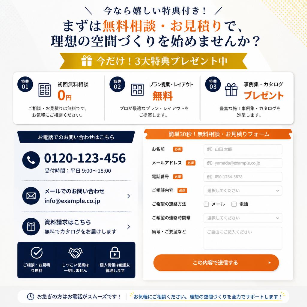 今すぐお問合せを！