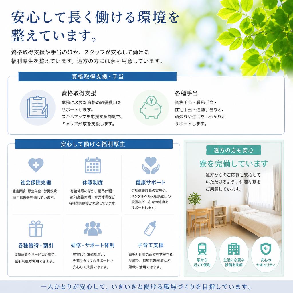 福利厚生と待遇