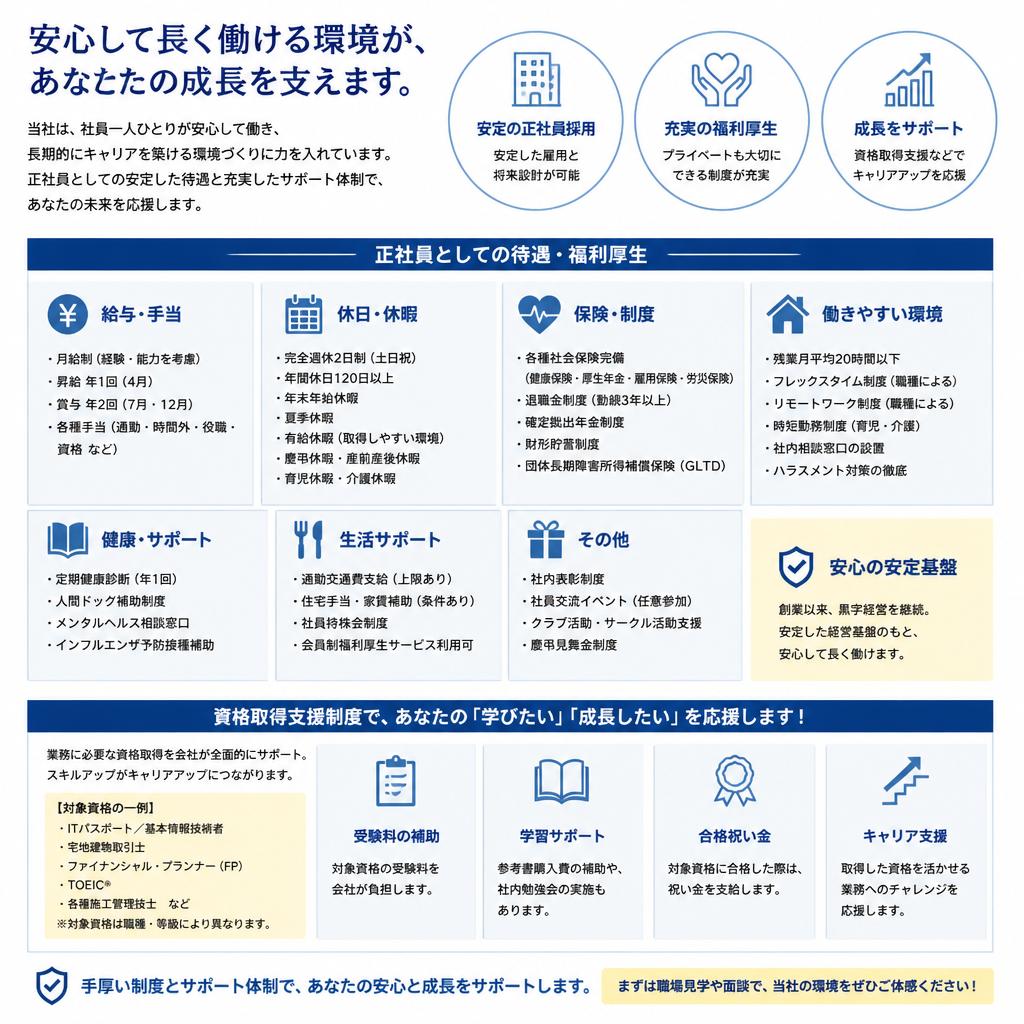 待遇・福利厚生